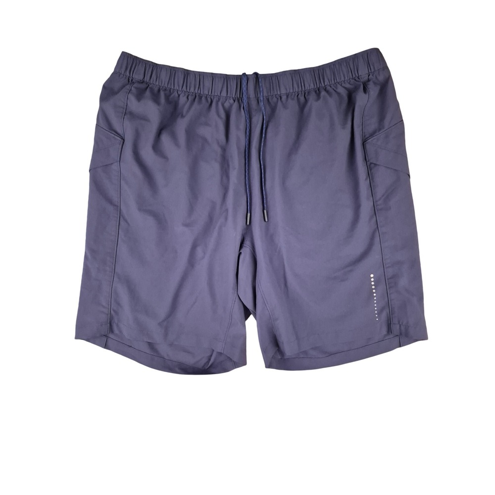 Peter Millar Crown Sport Mens Navy Blue Performance Lined Athletic Shorts XL